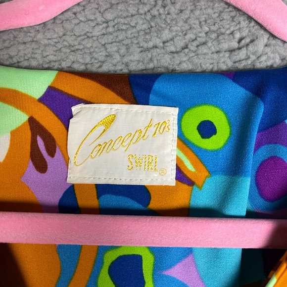 Concept 70s SWL Colorful Dress Size 12 - Picture 4 of 14